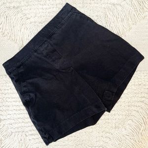 SPANX black high waisted 6" On-The-Go shorts S